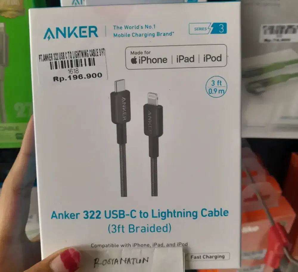 ANKER 322 USB C TO LIGHTNING CABLE 3FT ATLANTIS DAHSYAT