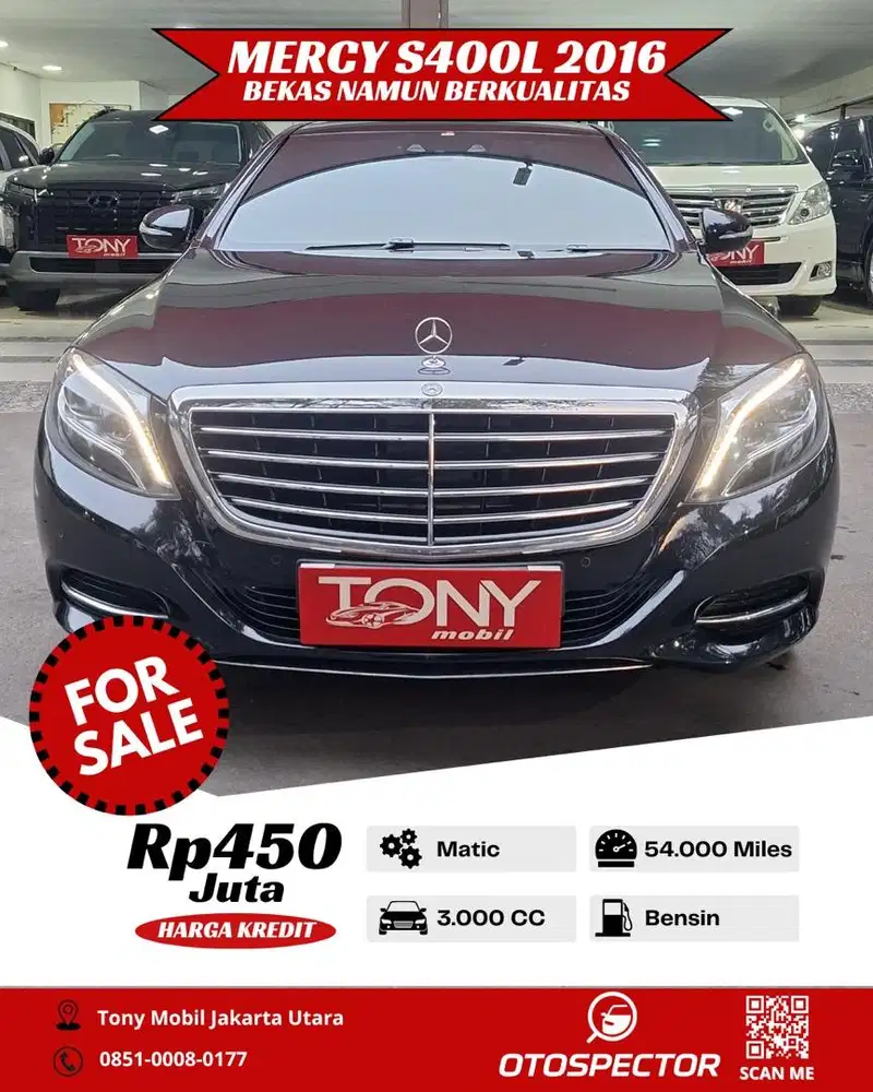 Mercedes Benz S400L 2016 Hitam