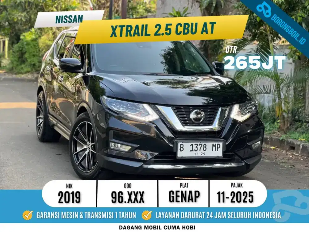 Nissan Xtrail 2.5 CBU Panoramic Sunroof AT 2019 Hitam