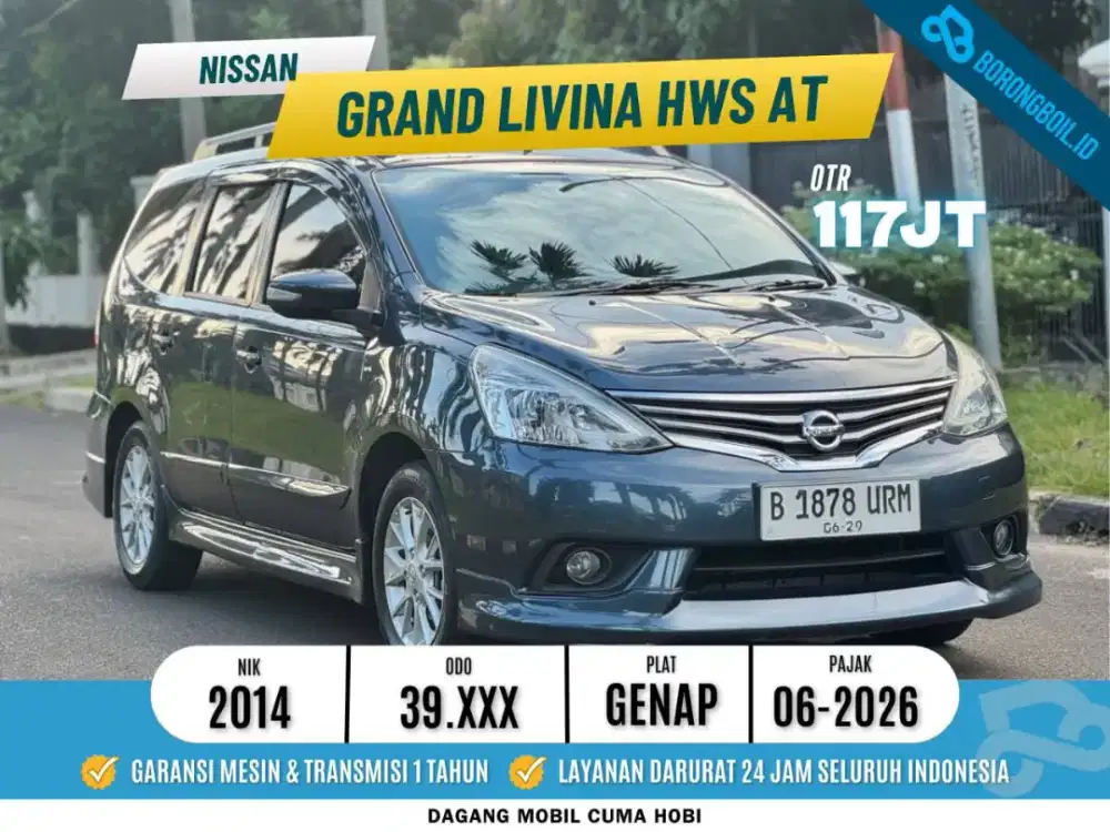 Grand livina HWS at 2014 Biru Tua Kondisi Istimewa Km low mobilio e