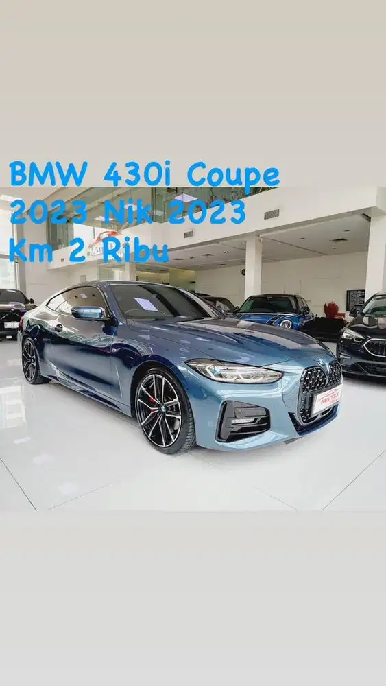 BMW 430i Coupe Nik 2023 Blue artic on black Siap pakai