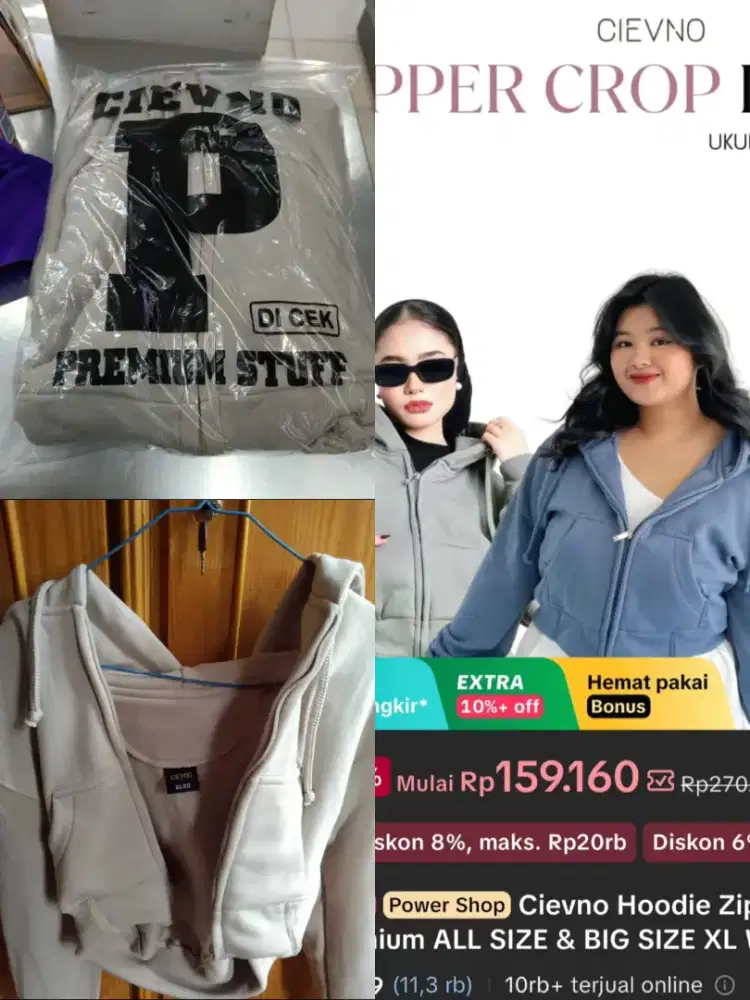 Hodie crop jiper