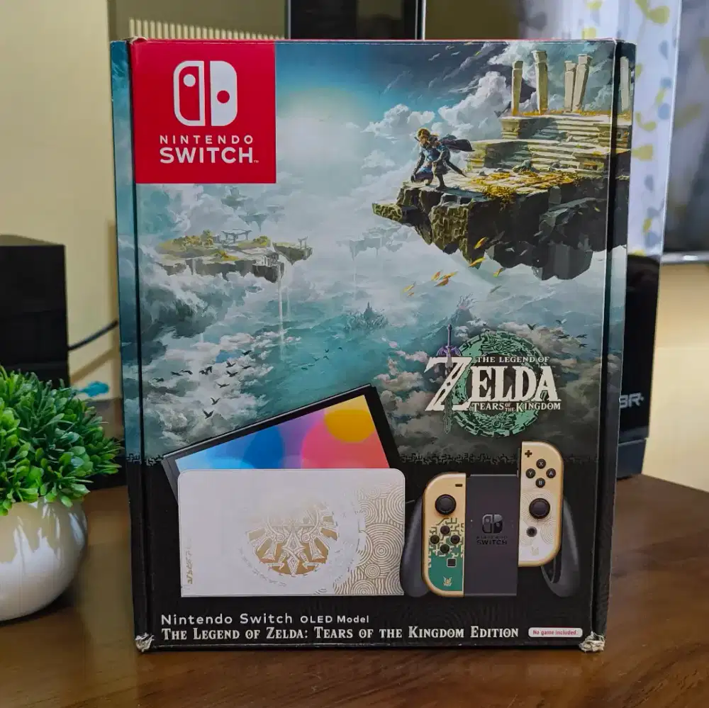 NINTENDO SWITCH OLED DUAL BOOT ATMOS ZELDA EDITION FULLSET FULLGAMES