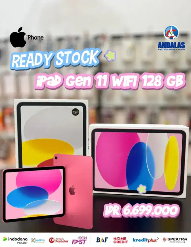 Credit ipad gen 11 wifi 128 GB