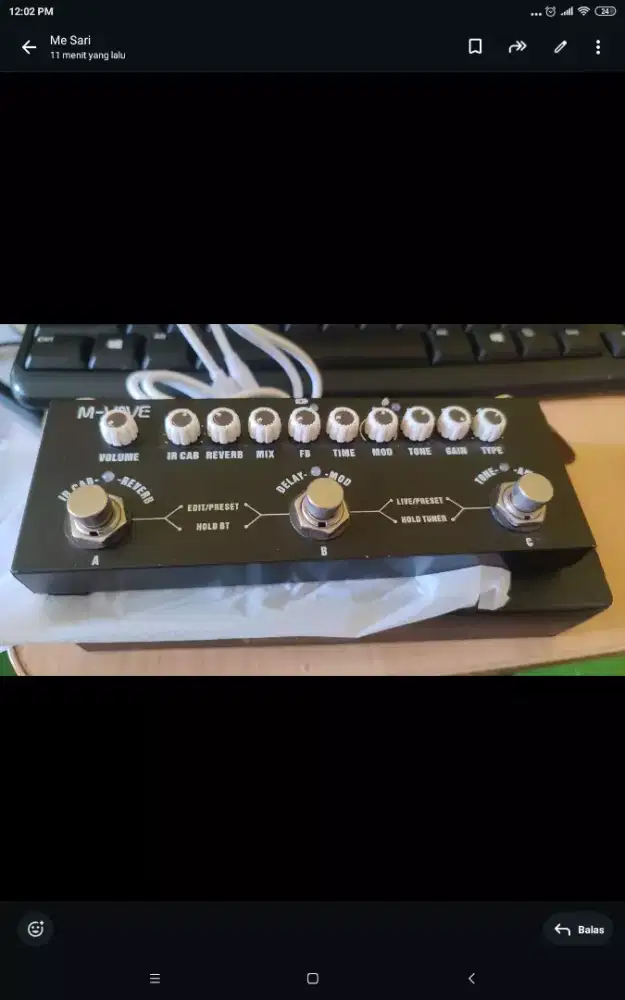 Efek Gitar Mvave Cube Baby