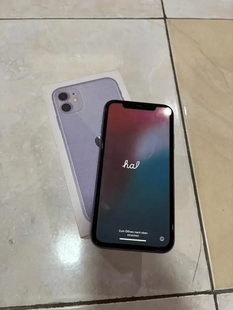 iPhone 11 ex ibox Warna Ungu Fullset Pd Gede