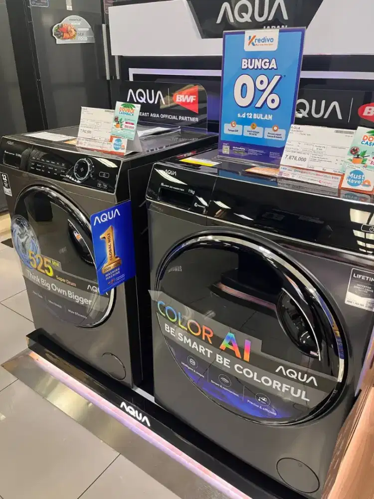 Mesin cuci smart inverter promo gratis 2x cicilan Ajukan sekrang!!