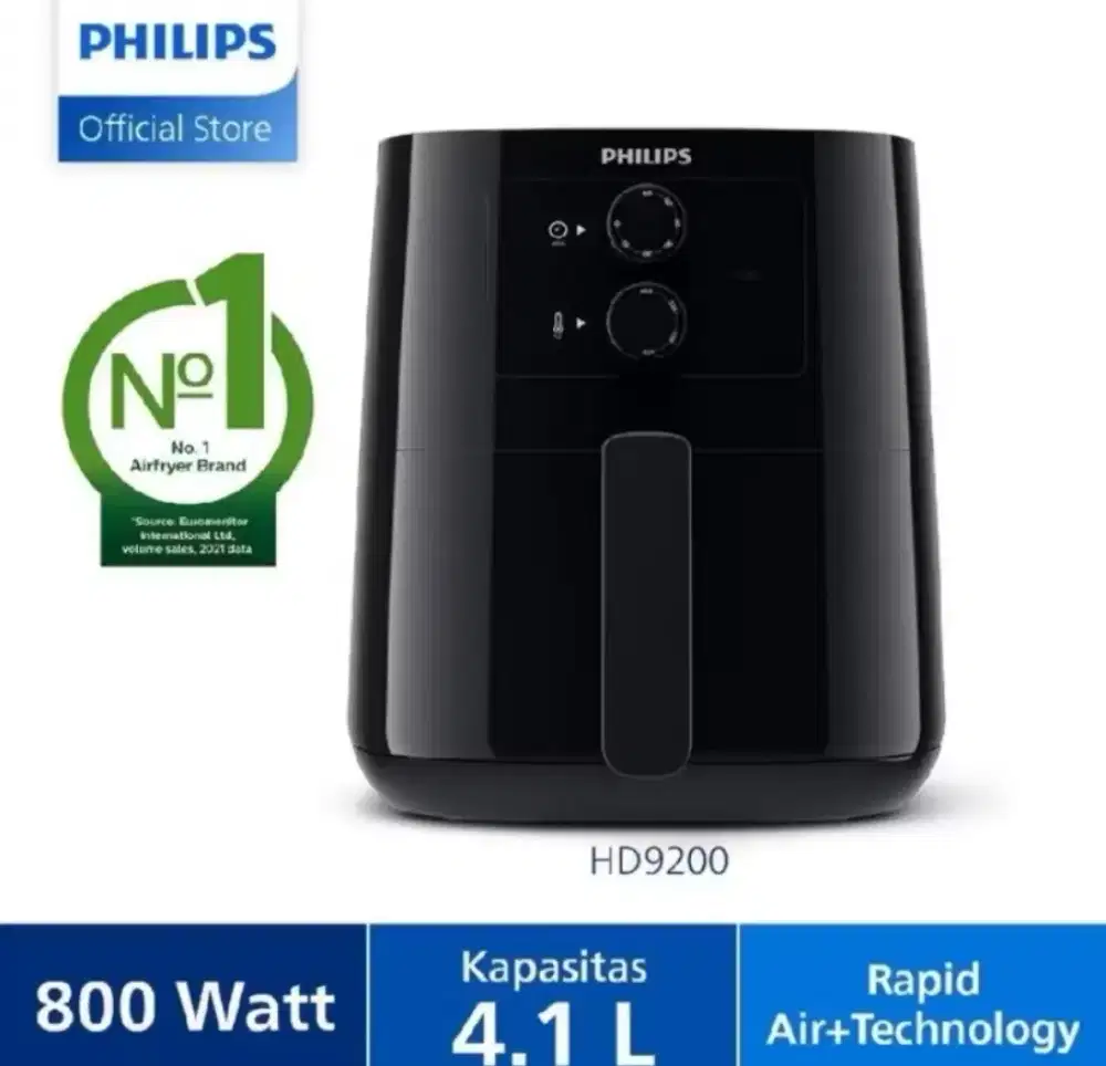 Philips Air Fryer HD9200 kondisi baru