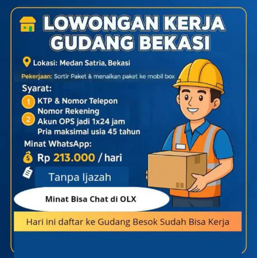 Lowongan Gudang Bekasi