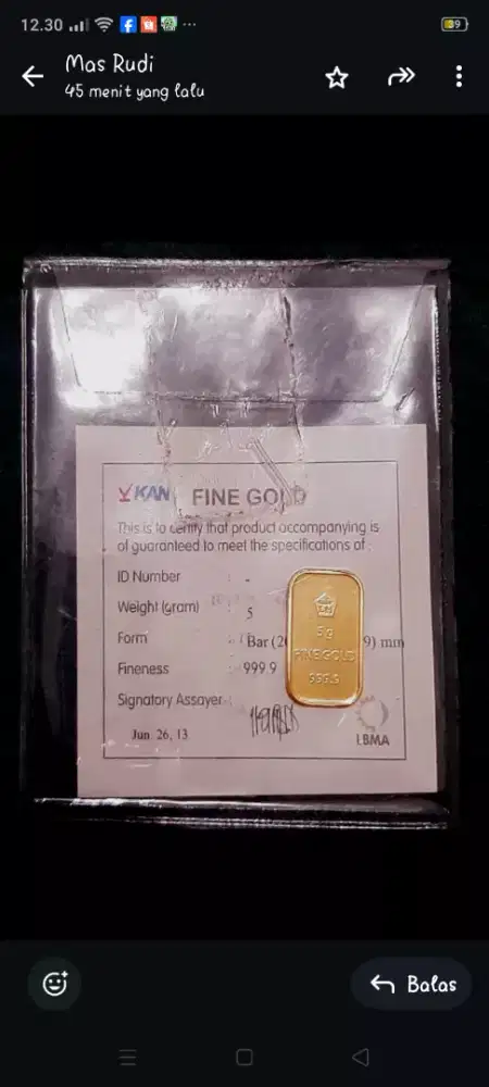 Emas Antam 5gr retro