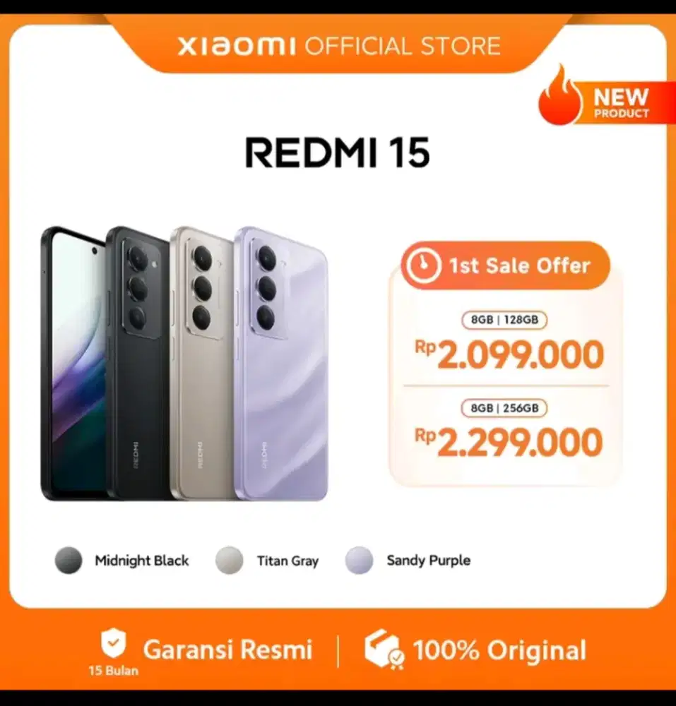 New Redmi 15 series batre 7000mah
