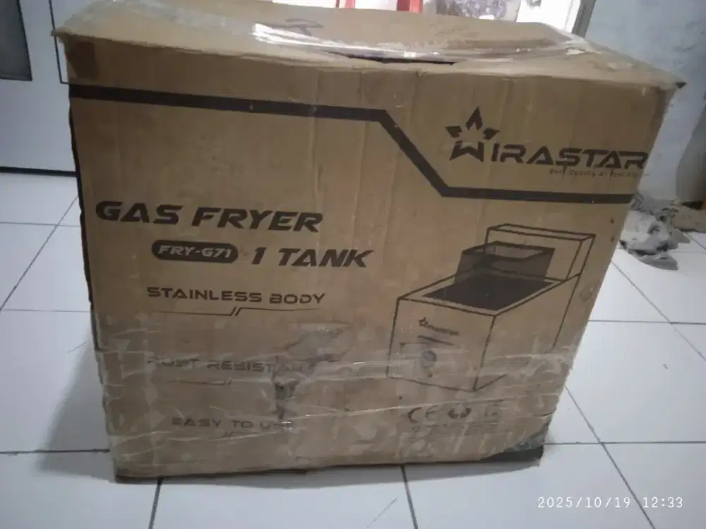 Jual kompor Gas Fryer merk Wirastar