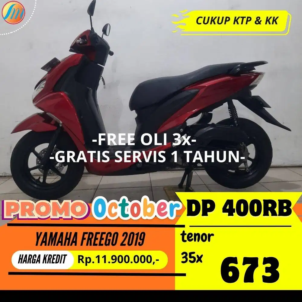 JUAL CEPAT YAMAHA FREEGO 2019 KREDIT DP 400RB ANGSURAN SANGAT RINGAN