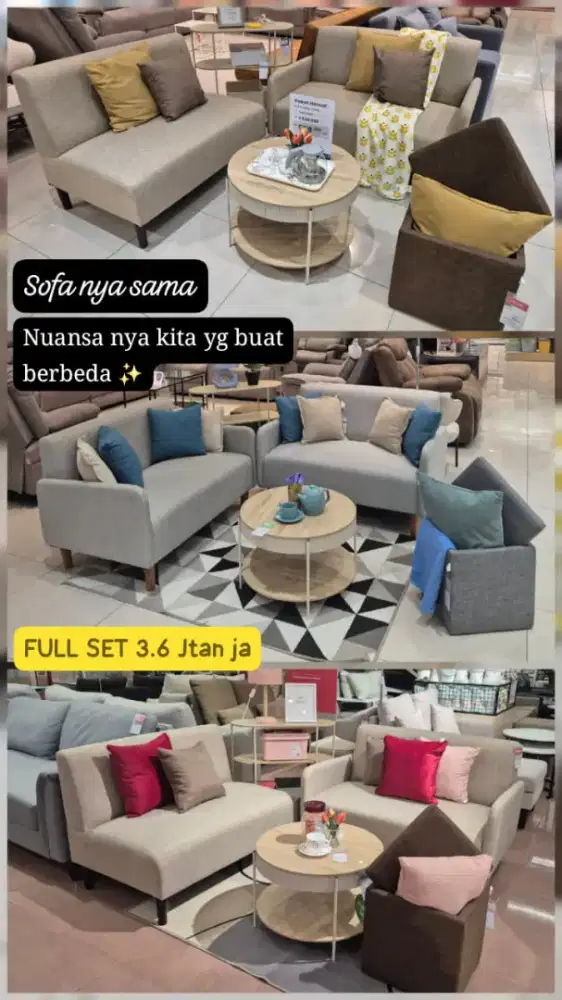 Sofa set minimalis