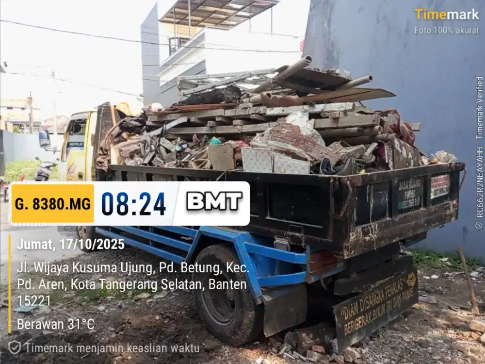 Jasa angkut puing dan buang sampah