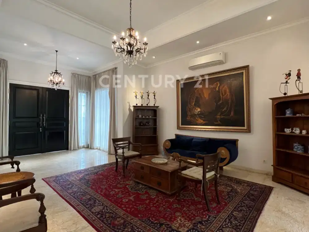 Rumah Mewah Klasik Indonesia 2 Lt Full Furnished Di Kemang R2188