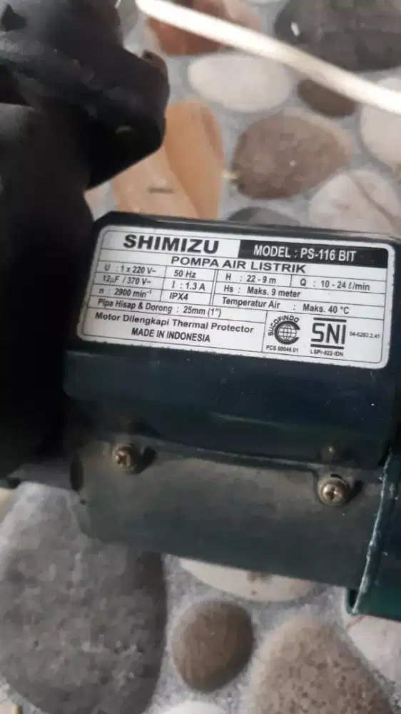 Di jual Mesin Air Shimizu PS-116 bit