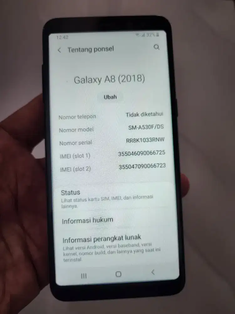 Samsung A8 resmi SEIN