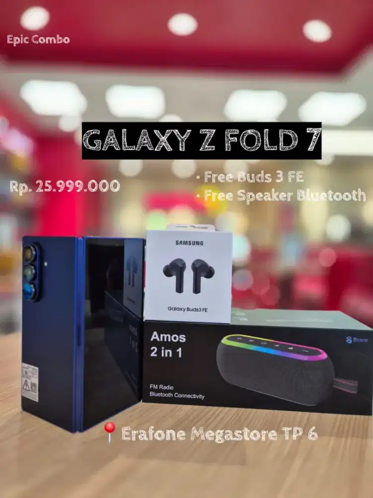 Samsung Galaxy Fold 7 Ram 12Gb 512Gb Free Buds Free 2xAngsuran