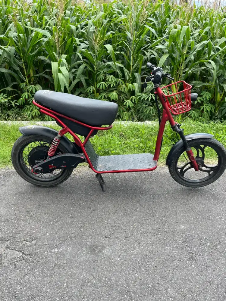 Sepeda listrik rakitan custom