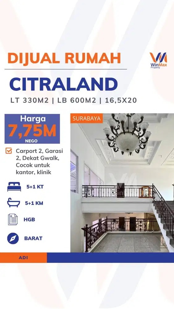 DIJUAL RUMAH CITRALAND