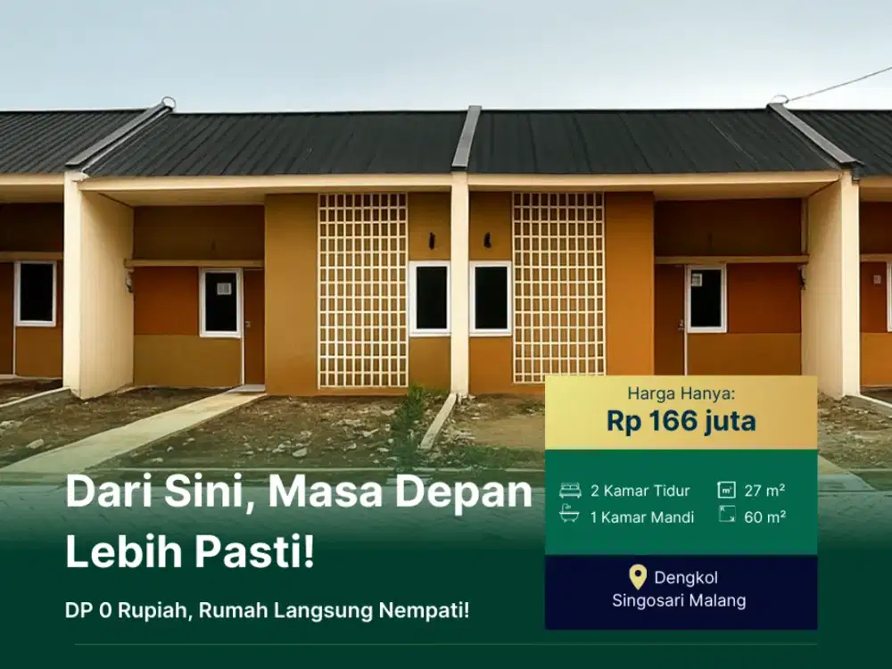 Rumah Murah Singosari ❗ Free Biaya DP