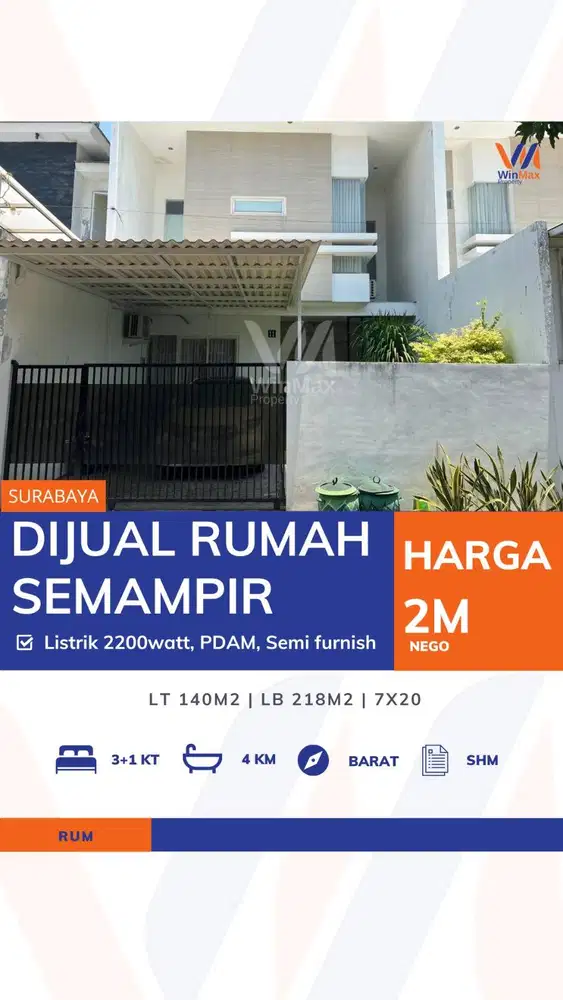 DIJUAL RUMAH Lokasi SEMAMPIR