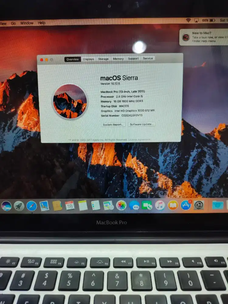 Macbook pro 13inc 2011