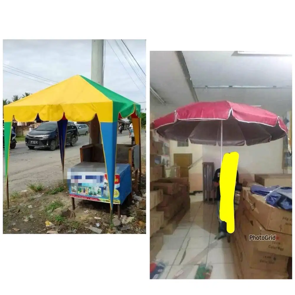 Tenda kafe dan tenda payung (bs antr skitr medan)