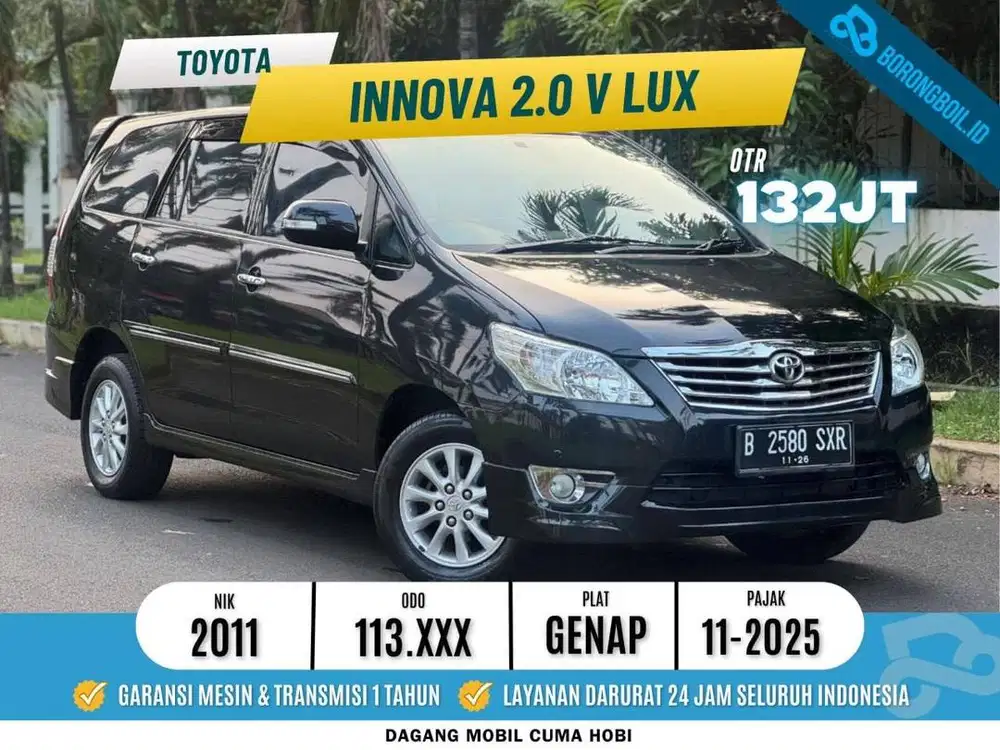 TERMURAH!!INNOVA 2.0 V AT 2011 SIAP PAKAI
