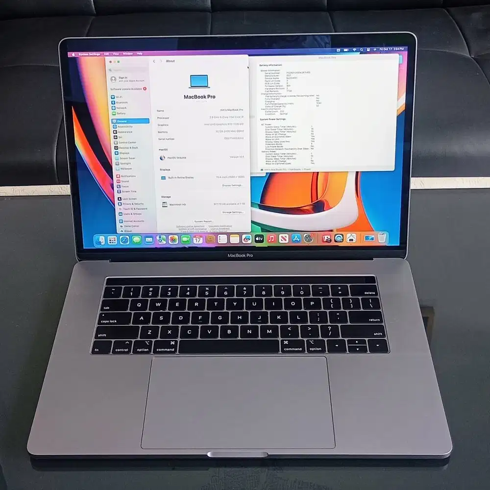 MacBook Pro 15” 2018 — Intel Core i9 / 32GB RAM / 1TB SSD