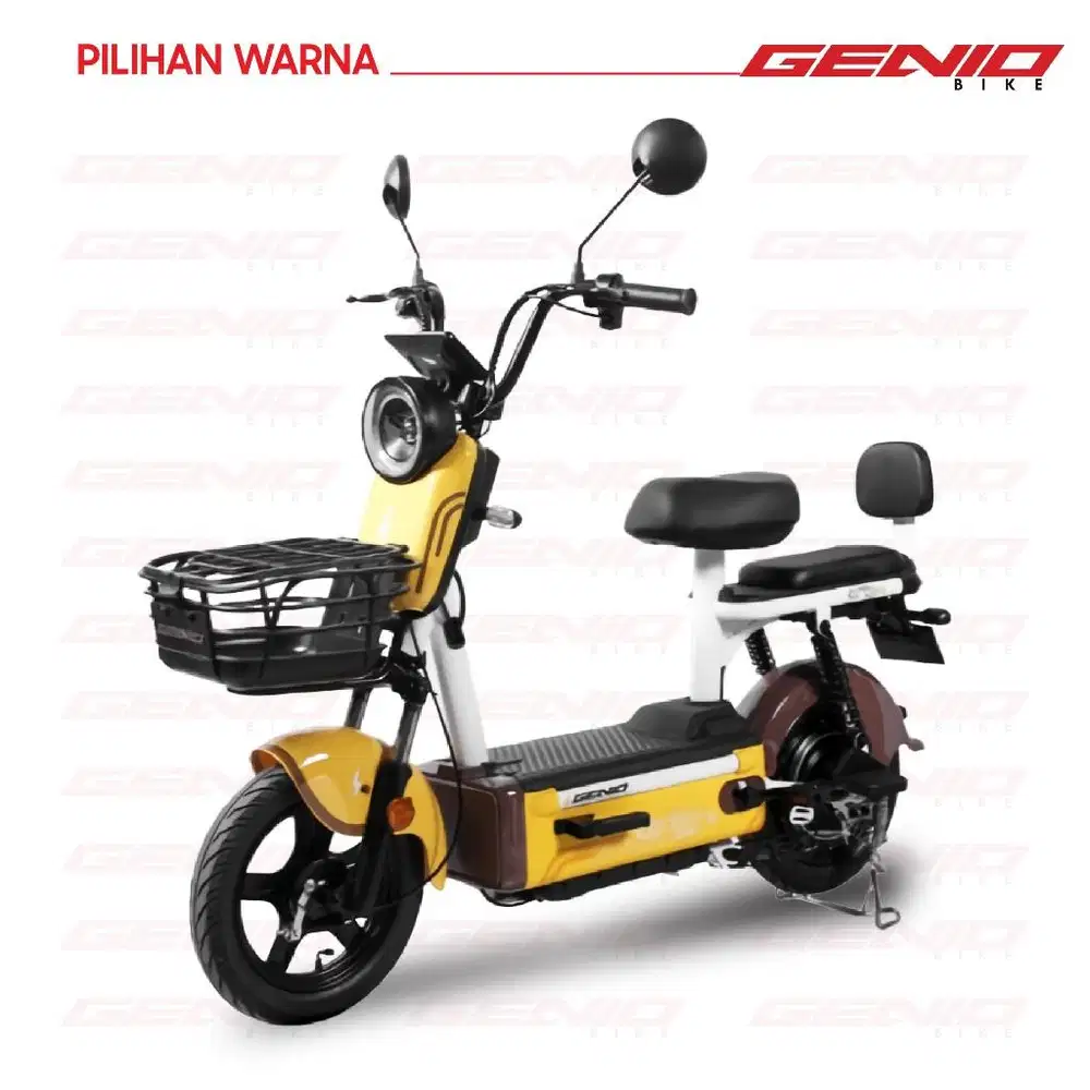 Dijual Sepeda Listrik Genio Orby Warna Kuning