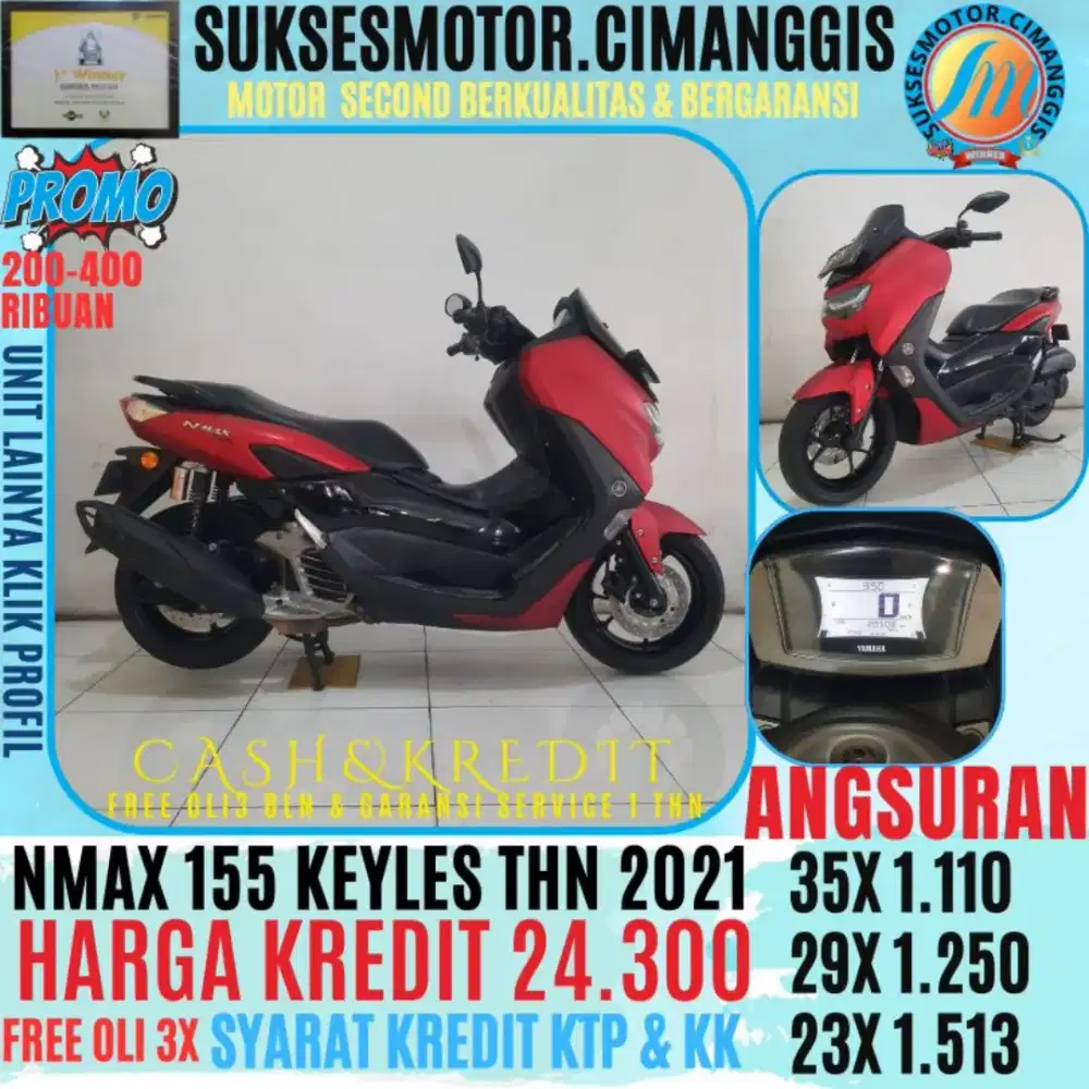 NMAX 155 KEYLES PROMOTERMURAH FREE OLI 3X BERGARANSI