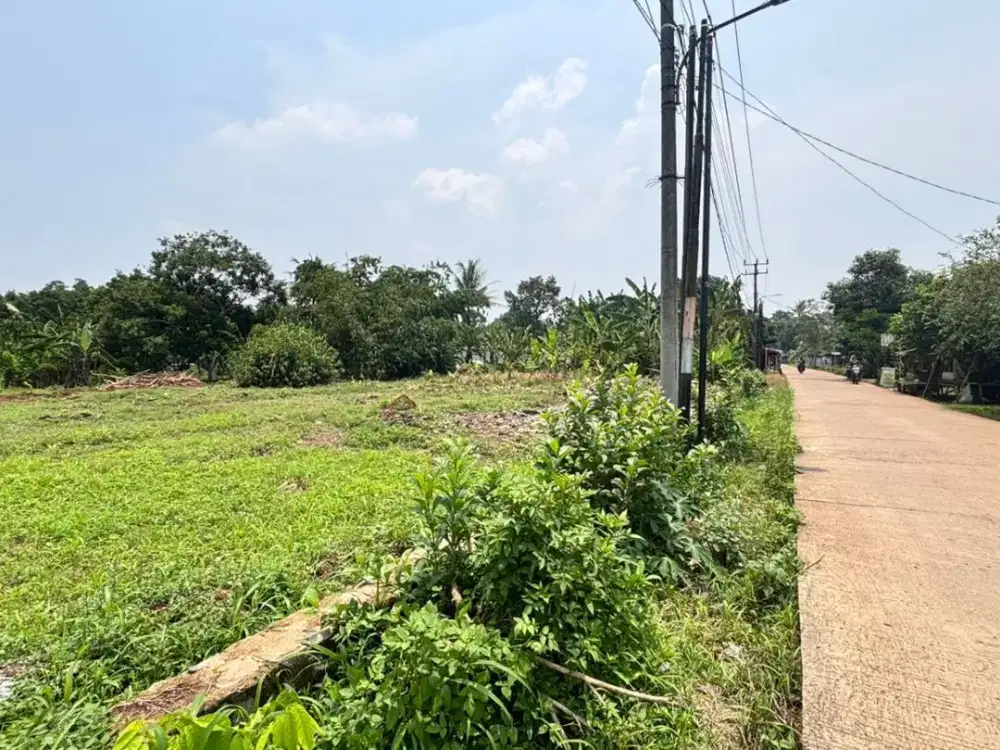 Kavling 1,4 Jt-an/m2, Dekat Stasiun Jatake Baru, Tepi Jalan Aspal