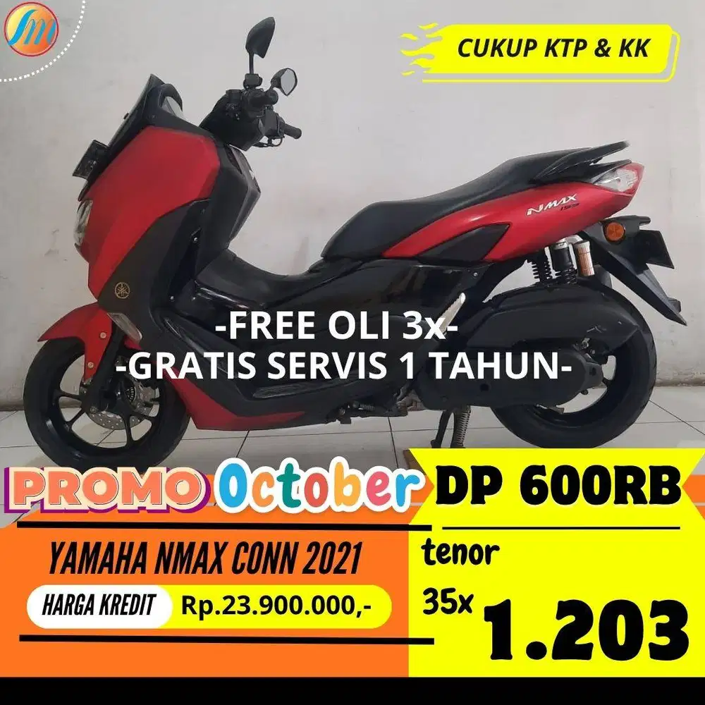 YAMAHA NMAX CONNECTED 2021 KREDIT DP 600RB ANGSURAN RINGAN BERGARANSI