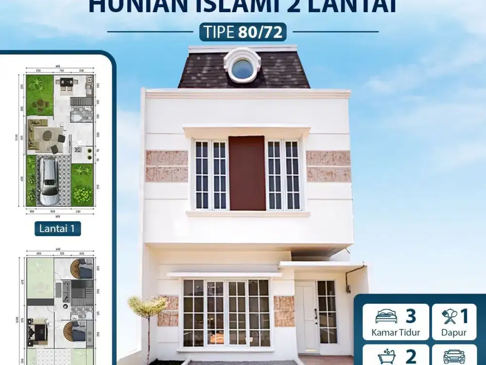 Rumah di jual berkonsep american classic di jakarta timur