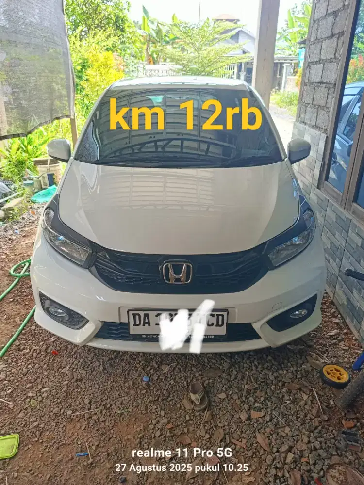 Honda Brio 2020 cvt matic full orisinil jok kulit km rendah