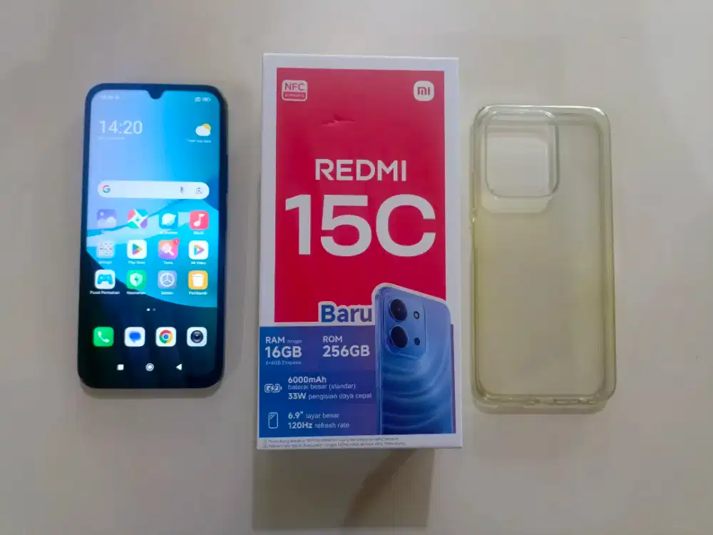 Redmi 15c 8/256 fullset mulus
