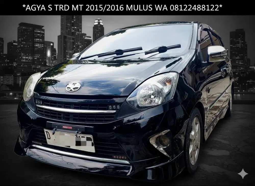 Agya S TRD Sportivo manual 2016/2015 Black pajak baru isi ban baru