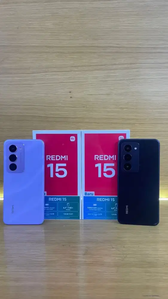 Terbaru Redmi 15 baterai 7000 cicilan 200m