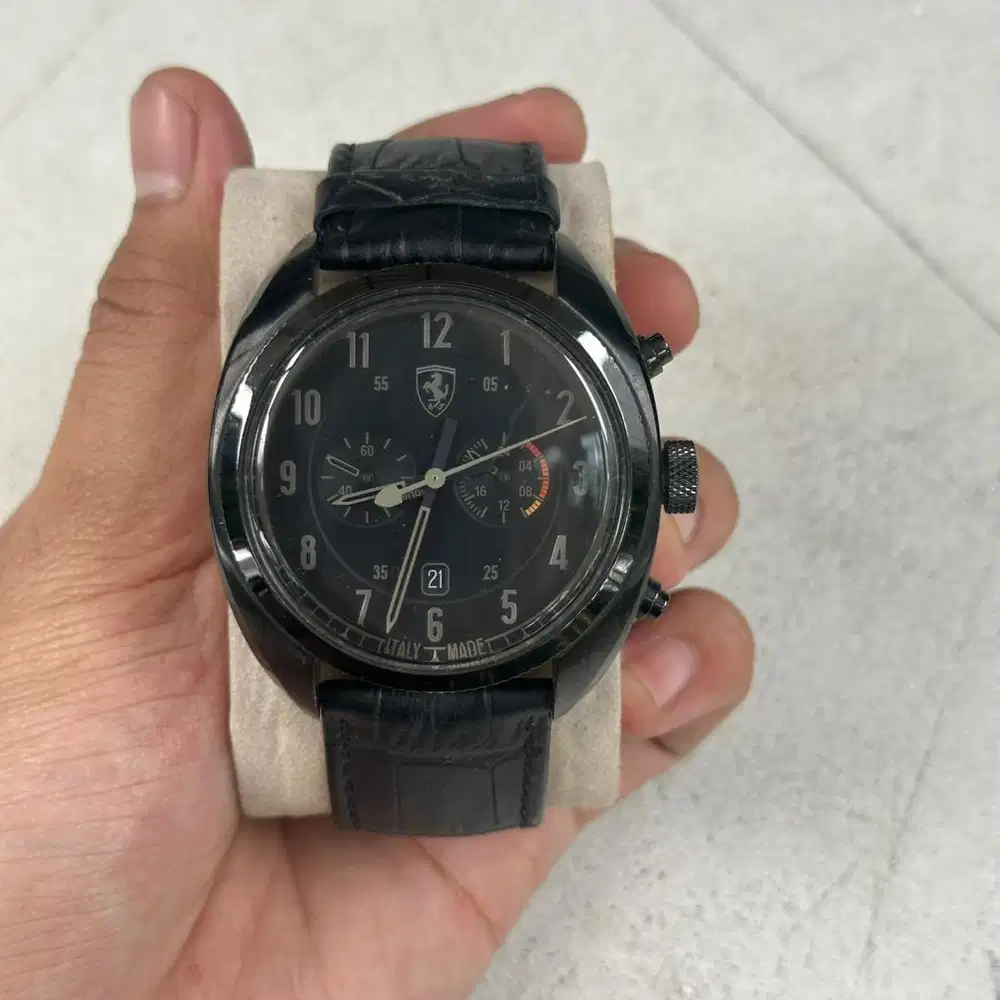 Dijual Jam Ferrari Watch Black Pria Mulus