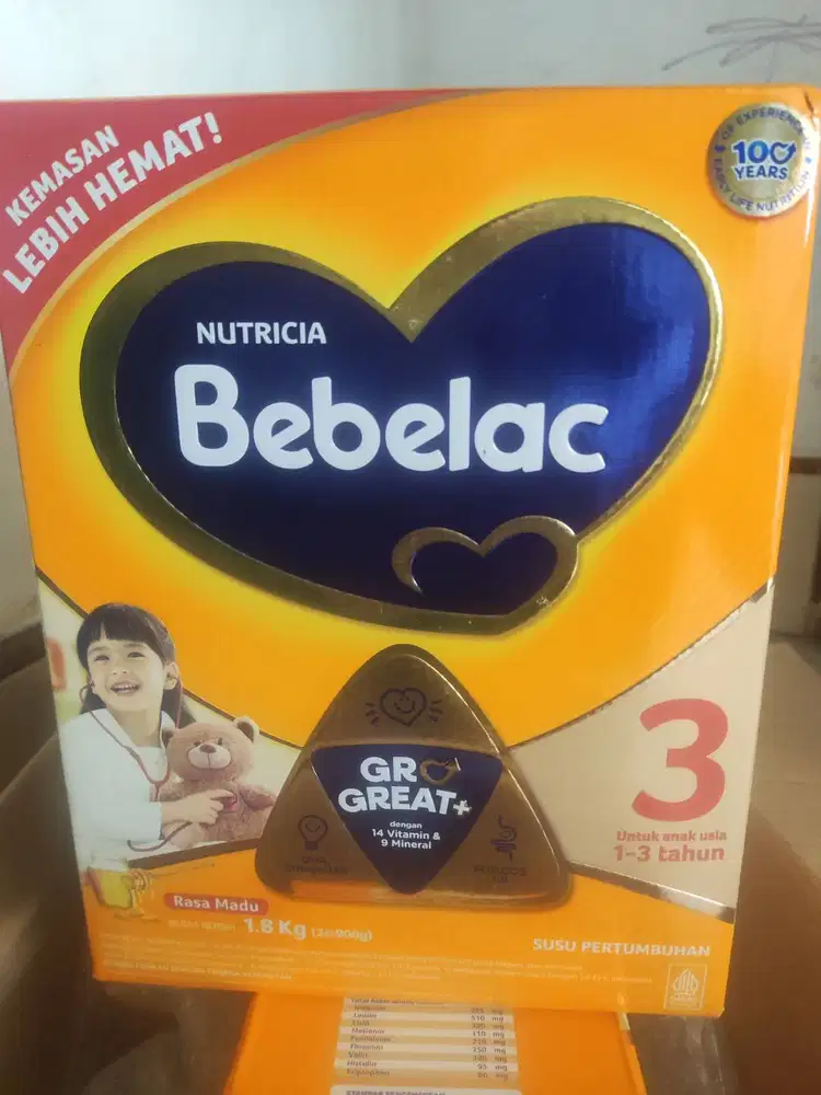 Susu Bebelac 3 Madu 1800 gram.