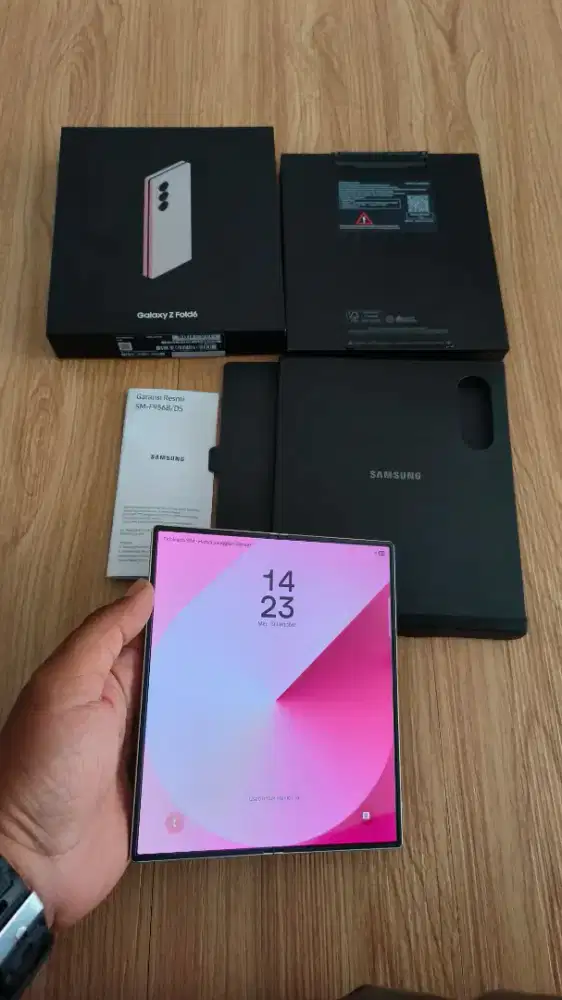 Samsung Z-Fold 6 1TB sein pink fullset mulus bisa tt hp lain