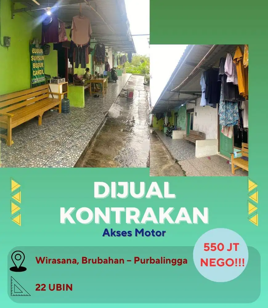 JUAL KONTRAKAN MILIK PRIBADI