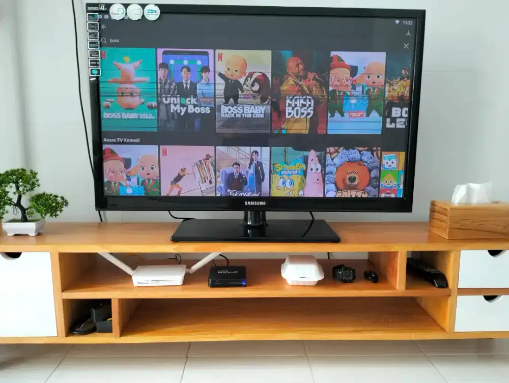 TV Plasma Samsung 43 inch minus layar bergaris