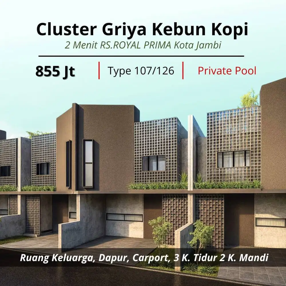 Rumah Cluster Jambi Kebun Kopi