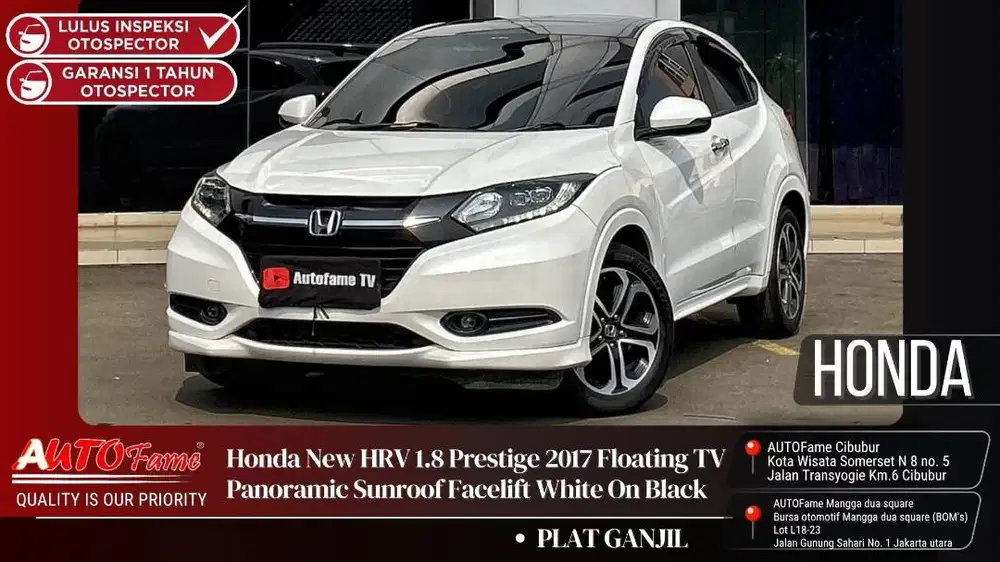 Honda New HRV 1.8 Prestige 2017 Floating TV Panoramic Sunroof Facelift