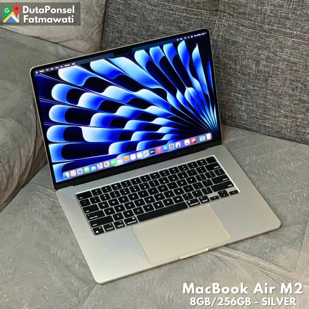 MACBOOK AIR M2 15-INCH 8GB/256GB SILVER  BH 100% ORIGINAL