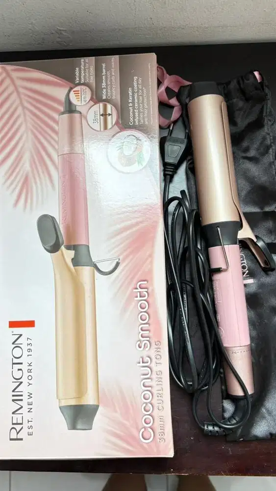 Remington Coconut Smooth Curling Iron 38mm