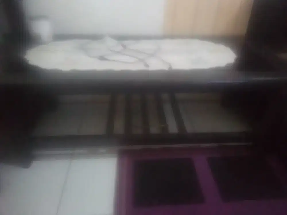 Meja tamu kaca dari kayu tebel kuat jati,meja jaman dulu.